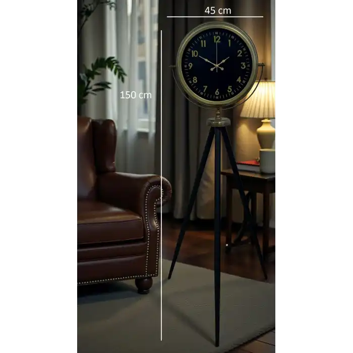 Retro Luxury Tripod Ayaklı Saat