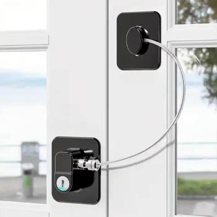 Siyah Plaka Halatlı Emniyet Kilidi