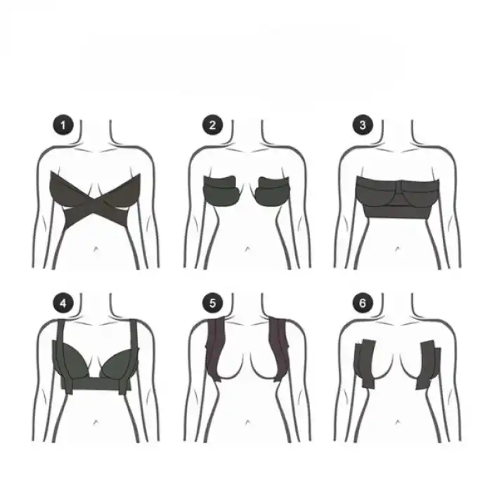 Siyah Renk Göğüs Dikleştirici Bant