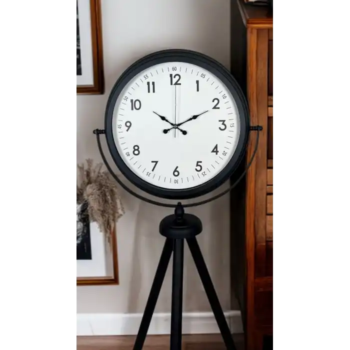 Siyah Standart Tripod Ayaklı Saat