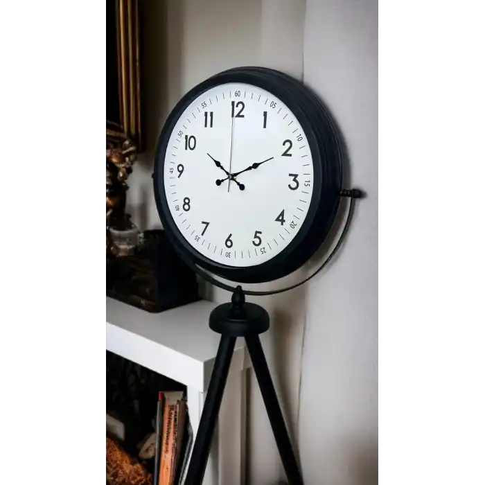 Siyah Standart Tripod Ayaklı Saat