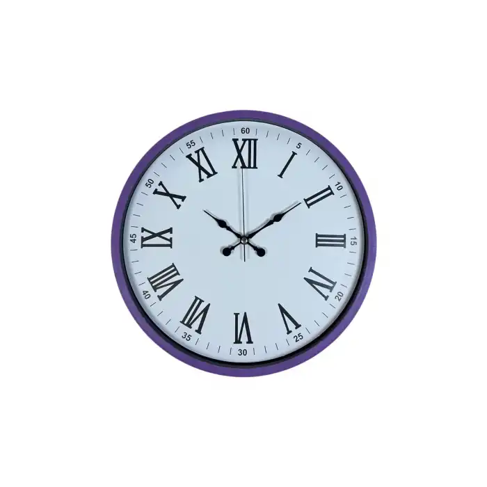 Zentime 36 Cm Mor Dekoratif Duvar Saati