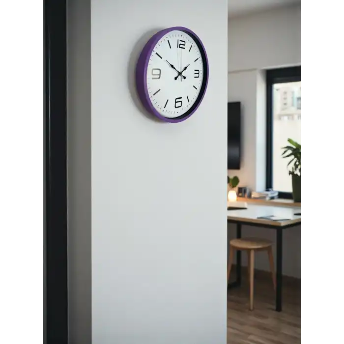 Zentime 36 Cm Mor Dekoratif Duvar Saati