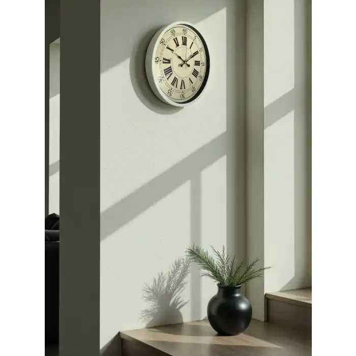 Zentime 36 Cm Sarı Dekoratif Duvar Saati