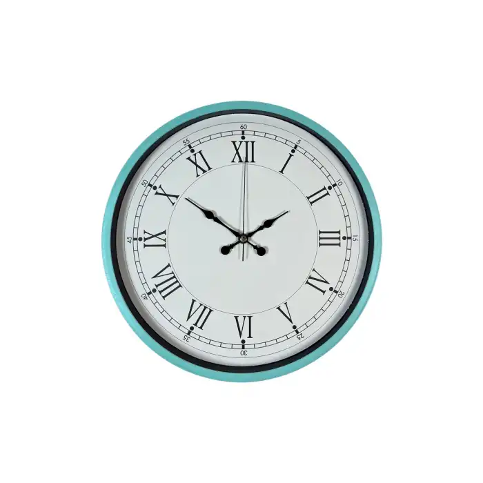 Zentime 36 Cm Turkuaz Dekoratif Duvar Saati