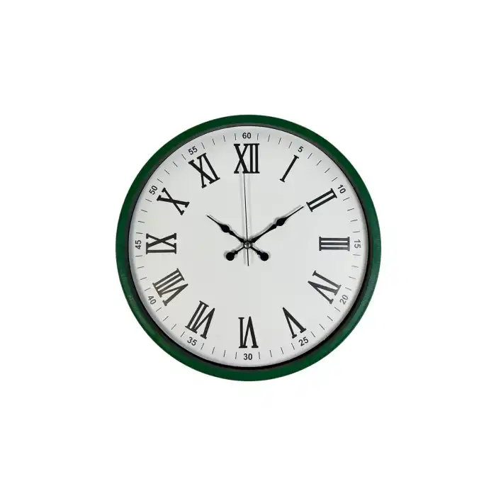 Zentime 36 Cm Yeşil Dekoratif Duvar Saati