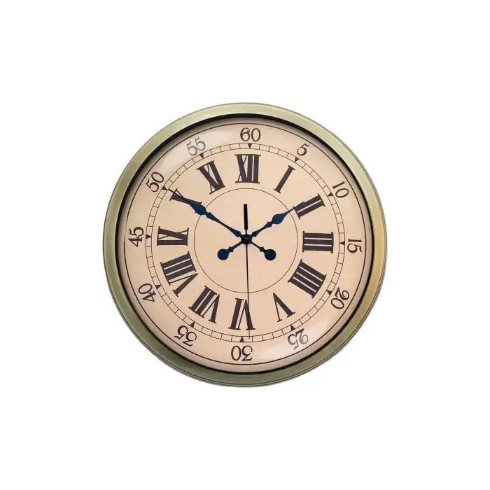 Zentime 40 Cm Eskitme Vintage Duvar Saati