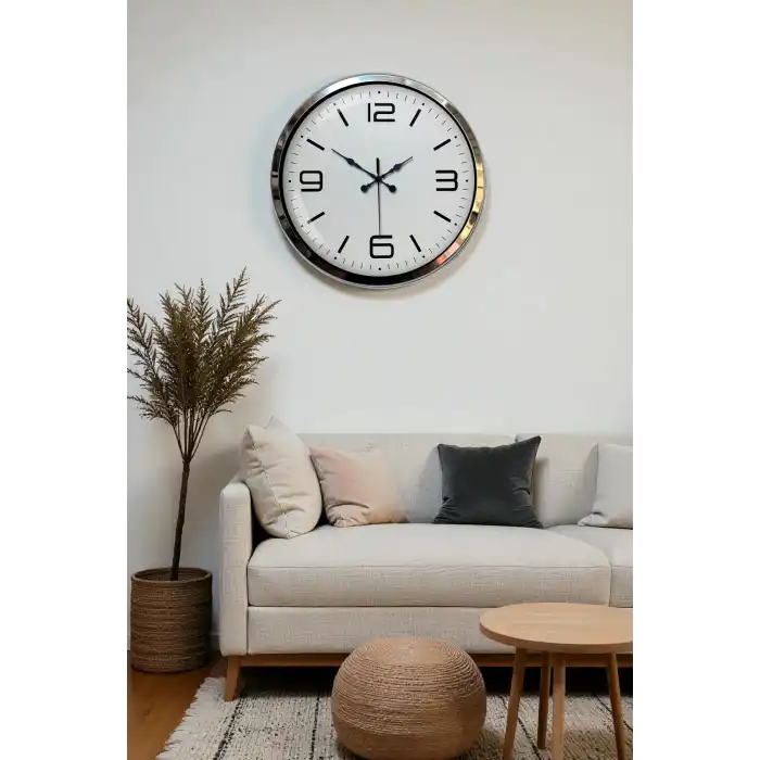 Zentime 40 Cm Krom Elegance Duvar Saati