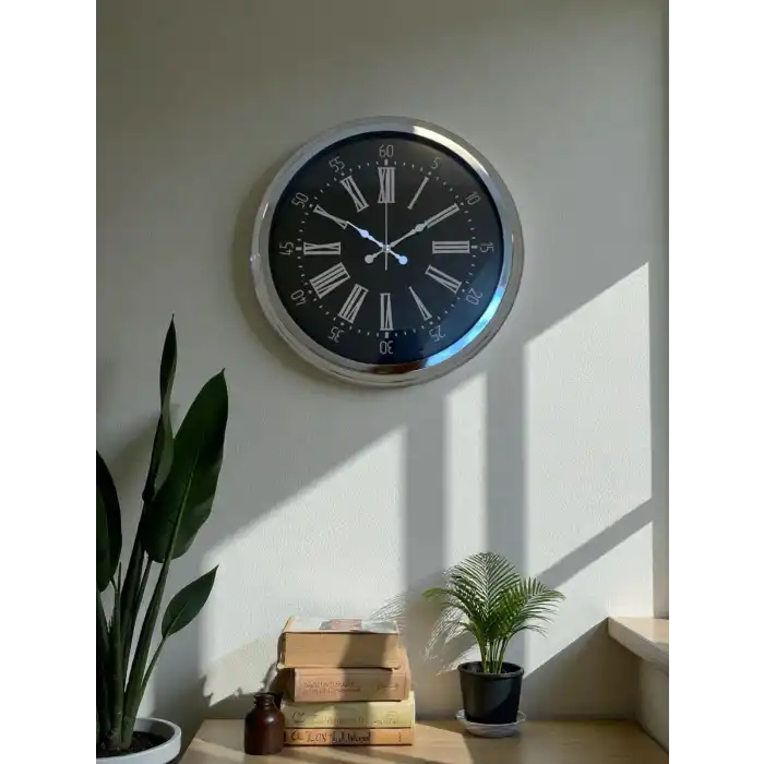 Zentime 40 Cm Krom Elegance Duvar Saati