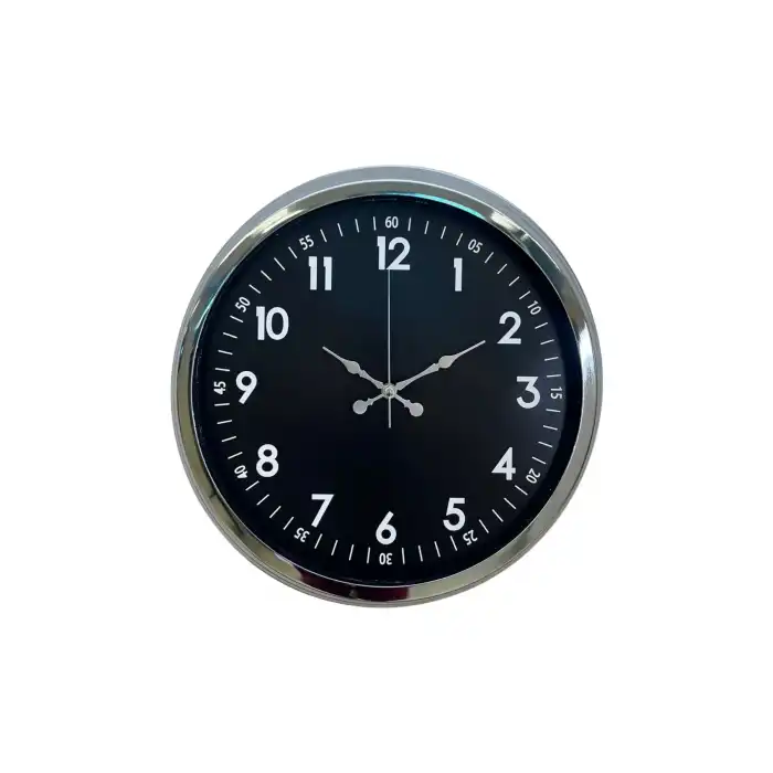 Zentime 40 Cm Krom Şık Duvar Saati