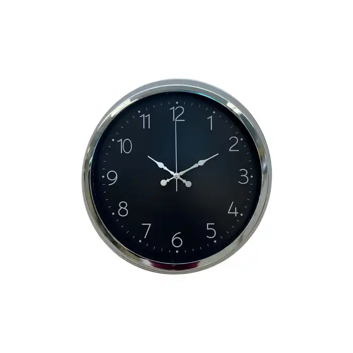 Zentime 40 Cm Krom Şık Duvar Saati