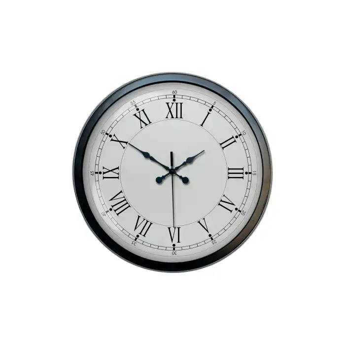 Zentime 40 Cm Siyah Şık Duvar Saati