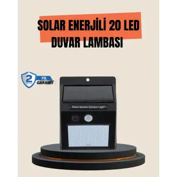 4 Modlu Solar LED Bahçe ve Garaj Lambası