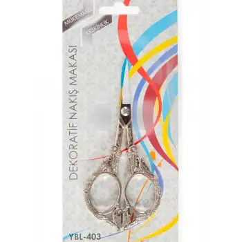 Nakış Makası Dekoratif Gümüş Kuş YBL-403 Model 21