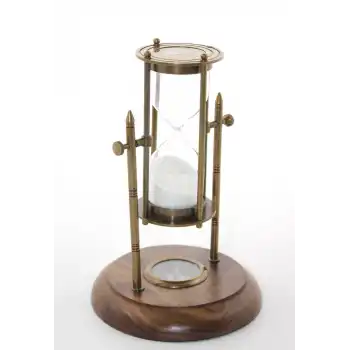 Pirinç Pusulalı Kum Saati Model 6