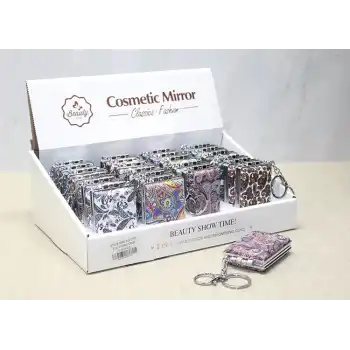 Taşlı El Aynası Anahtarlık Model 7