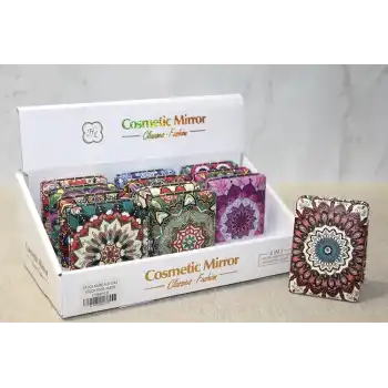 Taşlı El Aynası Dikdörtgen Kalın Model 4