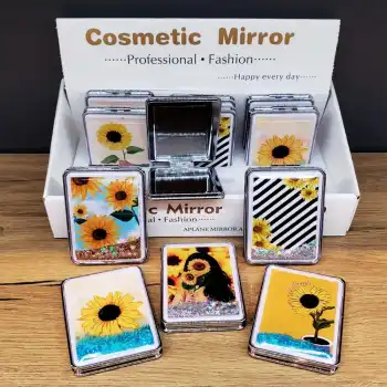 Simli Kapaklı Cep Aynası