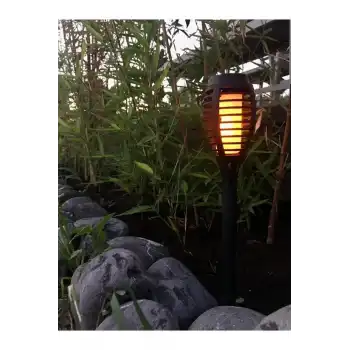 Solar Alev Efektli Bahçe Lambası