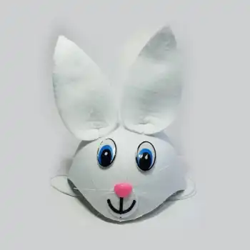 Tavşan Şeklinde Çocuk Şapkası Beyaz