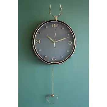 Geyikli Sarkaçlı Duvar Saati