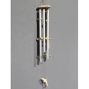 Boncuklu Metal Rüzgar Çanı Model 1