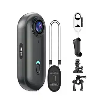 Mini 4k Wıfı Aksiyon Kamerası Vücut Kamerası Giyilebilir Video Kaydedici Hafıza Kartı Dahil