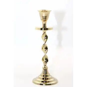 Tekli Pirinç Şamdan Model 2