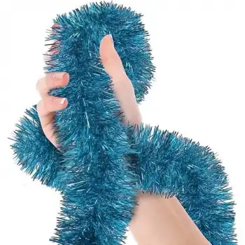 The Best Nzm Parti Için Sim Süs 2 Metre Uzunluk 8 cm Genişlik Açık Mavi Renk Ithal