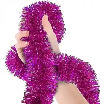 The Best Nzm Parti Için Sim Süs 2 Metre Uzunluk 8 cm Genişlik Fuşya Renk Ithal