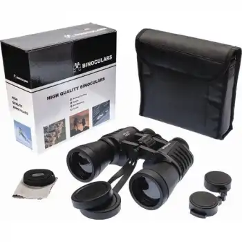 The Best Nzm 7x50 - Geniş Ön Mercekli Profesyonel El Dürbünü - 1000m/56m - Siyah V2