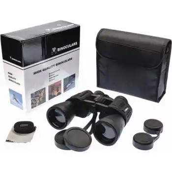 The Best Nzm 7x50 - Geniş Ön Mercekli Profesyonel El Dürbünü - 1000m/56m - Siyah V3