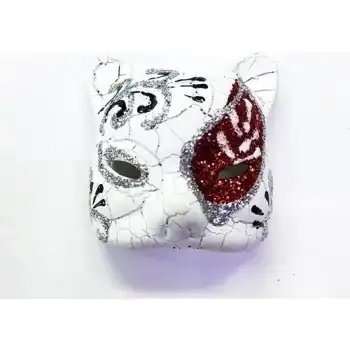 The Best Nzm Kırmızı Renk Işlemeli Seramik Malzemeden Imal Venedik Kedi Model Magnet