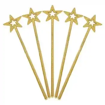 The Best Nzm Altın Renk Yıldız Peri Asası Peri Değneği 34 cm 1 Adet