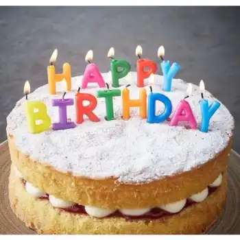 The Best Nzm Happy Birthday Yazılabilen Rengarenk Doğum Günü Mumu