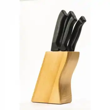 38410 Ecco Standlı Bıçak Seti 539LI - Siyah