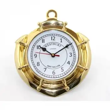 Pirinç Duvara Asmalı Çapalı Saat KSK2049