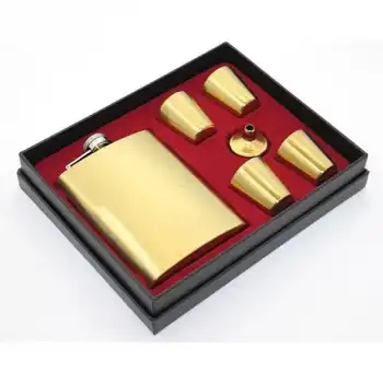 Paslanmaz Çelik 4 Shot Bardaklı Matara Seti ALK2663