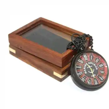 Ahşap Kutulu Köstekli Saat NI4341G