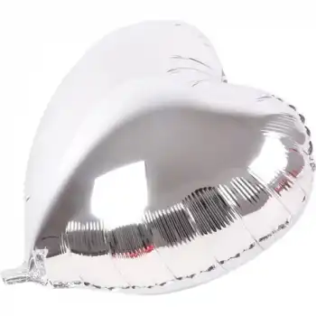 The Best Nzm Kalp Balon Folyo Gümüş 45 cm 18 Inç