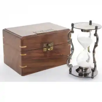 Ahşap Kutulu Pirinç Kumsaati KSK2060