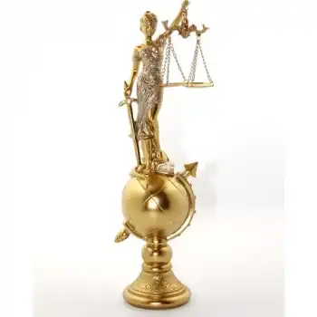 Polyester Dünya Küre Üzerinde Adalet Biblosu ALI2894