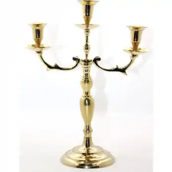 Pirinç 3lü Şamdan 27588