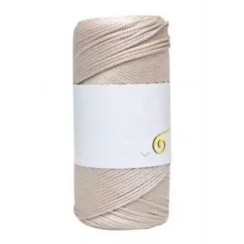 Makrome İpi 3mm Polyester  Bej