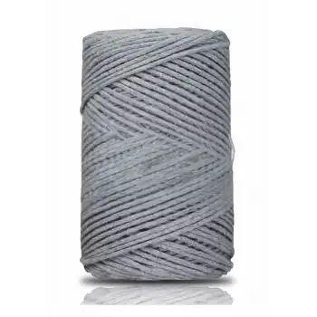 Pamuk Makrome 2 mm Gri