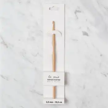 La Mia Whitewood 3.5 mm 15.5 cm Ahşap Yün Tığ