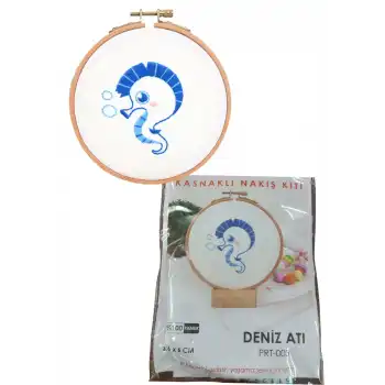 Nakış Kitleri Kasnaklı 8.6 X 6 cm Deniz Atı