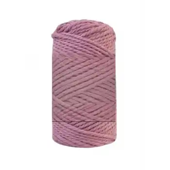 Pamuk Makrome 4 mm İp  Gül Kurusu