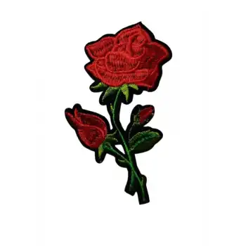 Aplike Ütü İle Yapışan Gül Büyük Arma 15x5 cm