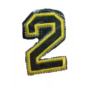 Aplike Ütü İle Yapışan 2 Rakamı Arma 2x4 cm